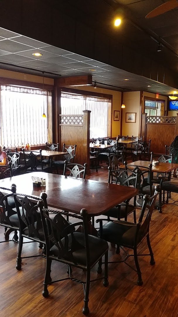 Simple dining space with booth seating.